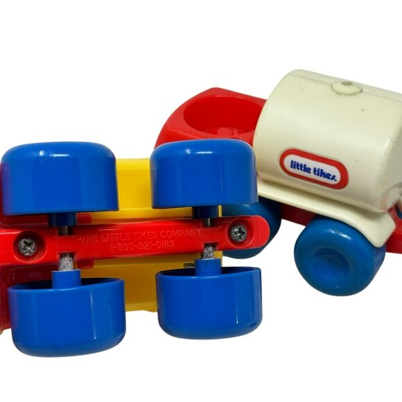 LITTLE TIKES Lot 4 Chunky Vehicles Toddle Tots Figures Tanker Dump Truck Car - Picture 12 of 13